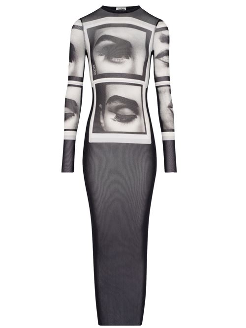 Dress with eyes and lips print JEAN PAUL GAULTIER | 2430FRO251T553000201